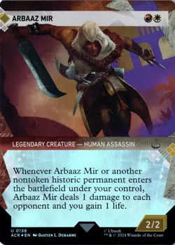 Arbaaz Mir NM/M* FOIL SHOWCASE Assassin's Creed ENGLISH 0138 mtg -UnltdCards - Image 1