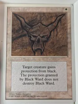 Black Ward - 4th Edition Core Set - Magic the Gathering MTG Nice! - Image 1