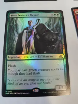 MTG - Yeva, Nature's Herald FOIL - Ravnica Remastered - Image 1