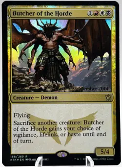 Butcher of the Horde 168/269 Prerelease Foil Promo Khans of Tarkir KTK MTG NM - Image 1