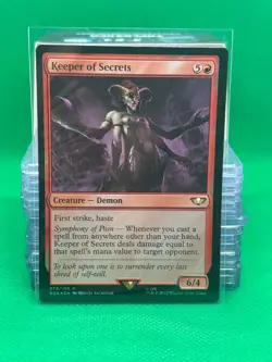 Keeper of Secrets - Warhammer 40k - Surge Foil - MTG - Damaged - Image 1