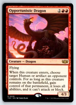 Opportunistic Dragon -Commander: Tarkir: Dragonstorm - Image 1