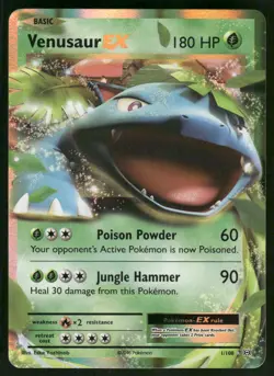Venusaur EX 1/108 Ultra Rare Holo NM Pokemon XY - Evolutions - Image 1
