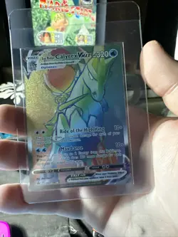 Ice Rider Calyrex VMAX Rainbow Secret Rare - 202/198 - Pokemon Chilling Reign - Image 1