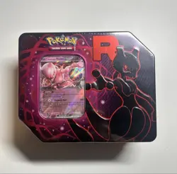 Pokemon TCG Destined Rivals Team Rocket Tin Mewtwo ex NEW SEALED - Image 1