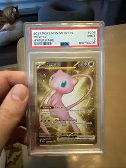 Mint 2023 Pokemon Scarlet & Violet EN-151 205/165 MEW EX Hyper Rare PSA 9 - Image 1