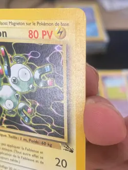 CARTE POKEMON MAGNETON 26/62 EDITION 1 FR RARE WIZARDS FOSSILE - TBE - Image 4