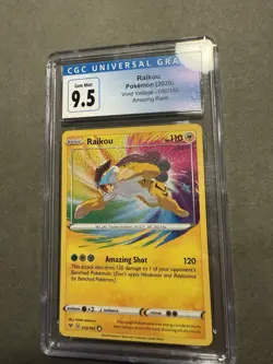 2020 Pokemon Vivid Voltage Raikou #050 Amazing Rare CGC GEM MINT 9.5 (10) - Image 3
