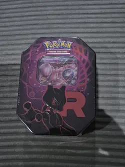 Pokemon TCG: Team Rocket Tin Mewtwo - Factory Sealed ✅ - Image 1