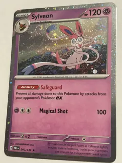 🌀DOUBLE SWIRL🌀 Sylveon - 040/131 (Cosmos Holo) Exclusive Promo Pokemon TCG - Image 2