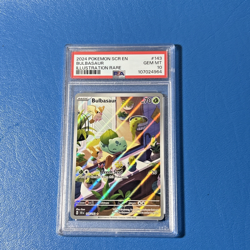 Pokemon Bulbasaur PSA 10 GEM MINT 143/142 Stellar Crown FA Illustration Rare - Image 1