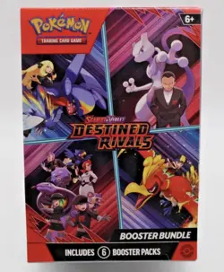 Pokemon TCG: Scarlet & Violet Destined Rivals Booster Bundle 6 Packs SEALED # 1 - Image 1