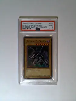 Yu-Gi-Oh! Red-Eyes B. Dragon LOB-070 Unlimited PSA 9 - Image 1