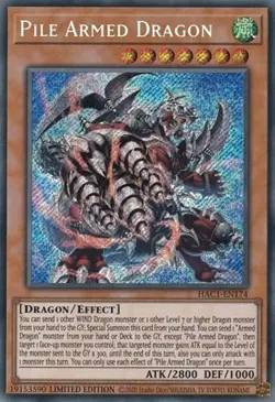 Pile Armed Dragon - Limited Hidden Arsenal: Chapter 1 NM YuGiOh - Image 1