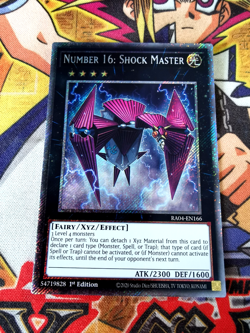 Number 16: Shock Master ra04-en166 (NEW) Platinum-Secret Yu-Gi-Oh - Image 1