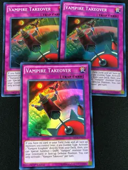 YUGIOH VAMPIRE TAKEOVER MP14-EN176 1ST SUPER X3 (NM) - Image 1