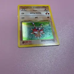 Pokemon TCG Hitmonchan Base Set Holo Unlimited Rare Card 7/102 - Image 3