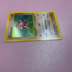 Pokemon TCG Hitmonchan Base Set Holo Unlimited Rare Card 7/102 - Image 4