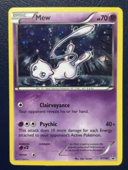 2017 Mew Cosmos Holo Black Star Promo Card XY192 Pokemon TCG - Image 1