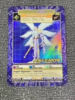Angemon Bo-128 S Digimon Digi-Battle Series 3 Bandai - Holo Foil Rare Card - Image 2