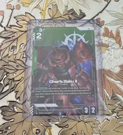 Gundam Card Game Char’s Zaku II ST03-006 LR+ Alt Art English - Image 1