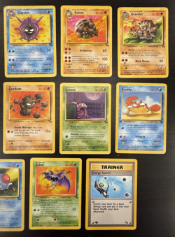 Pokemon Fossil Mixed Lot 11 Card Set - Image 2