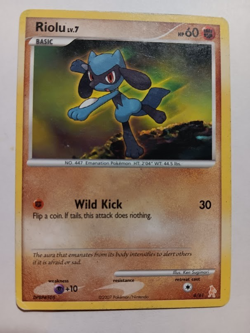 Pokemon TCG Card 2007 Trainer Kit Manaphy & Lucario - Riolu 6/11 - Image 1