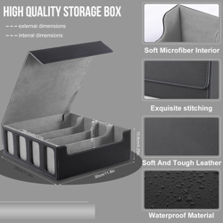 Card Storage Box, 3200+ MTG Deck Box with 12 Colorful Dividers & 4 Supporters,Wi - Image 5