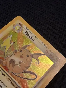 Pokemon TCG Raichu Fossil Holo Rare Card 14/62-MP - Image 4