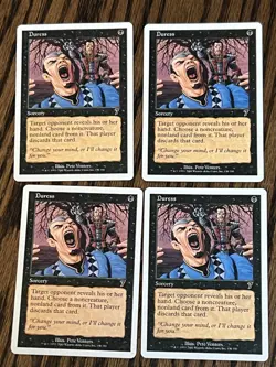MTG - 4x Playset Duress - 7th Edition - Magic the Gathering - near mint - NM - Image 1