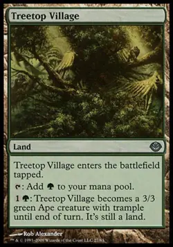Treetop Village - Light Play MTG Duel Decks: Garruk vs Liliana - Image 1