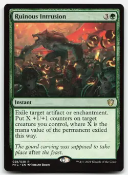 MTG Ruinous Intrusion R Commander: Innistrad: Midnight Hunt 28 LP - Image 1