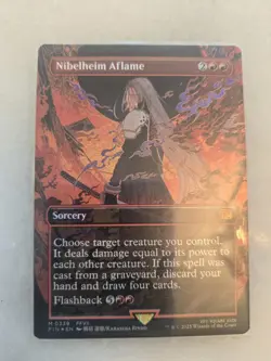 MTG Borderless FOIL Nibelheim Aflame Extended Art Mythic (0339) Final Fantasy - Image 2