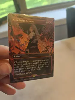 MTG Borderless FOIL Nibelheim Aflame Extended Art Mythic (0339) Final Fantasy - Image 3