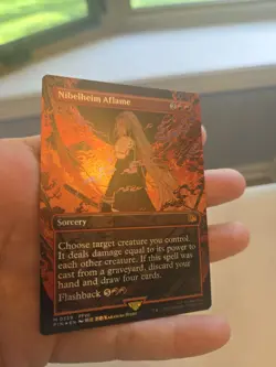 MTG Borderless FOIL Nibelheim Aflame Extended Art Mythic (0339) Final Fantasy - Image 5