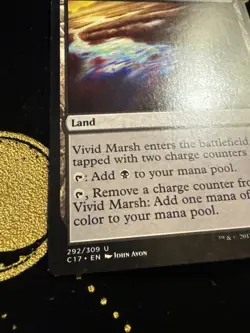 Vivid Marsh #292 (NM) Commander 2017 C17 Magic MTG - Image 2