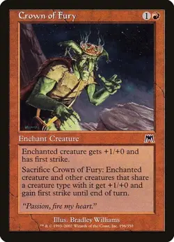 2x Crown of Fury - Foil Onslaught MP MTG - Image 1