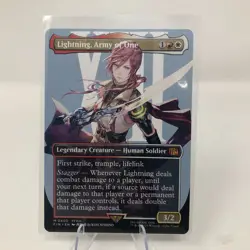 Lightning, Army of One (Borderless) FIN EN M400 MTG Final Fantasy M/NM - Image 1