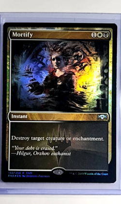 2019 MTG Magic The Gathering FNM Promo Foil #192 Mortify - Image 1