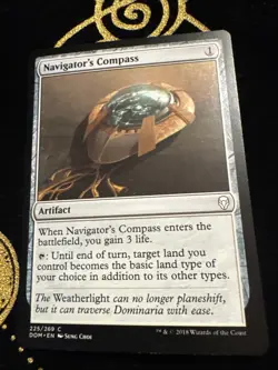 MTG Magic the Gathering Navigator's Compass (225/296) Dominaria LP - Image 1