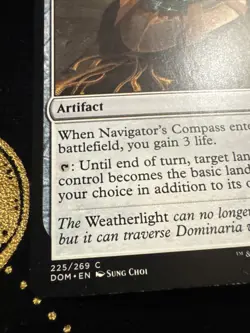 MTG Magic the Gathering Navigator's Compass (225/296) Dominaria LP - Image 2