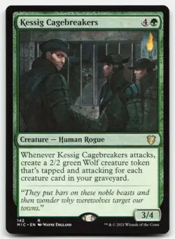 MTG Kessig Cagebreakers R Commander: Innistrad: Midnight Hunt 142 LP - Image 1