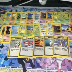 Pokemon Base Set 2 /102 25 Card Lot Pokemon And Trainers All Vintage LP/NM #2 - Image 1
