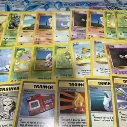 Pokemon Base Set 2 /102 25 Card Lot Pokemon And Trainers All Vintage LP/NM #2 - Image 3