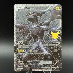 Zekrom 114/114 Full Art Ultra Rare Classic Collection Celebrations Pokemon Card - Image 1