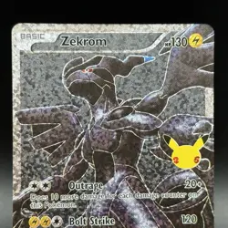 Zekrom 114/114 Full Art Ultra Rare Classic Collection Celebrations Pokemon Card - Image 2