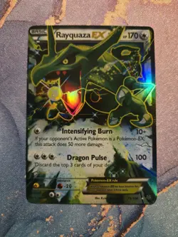 Pokemon XY Roaring Skies Rayquaza EX #75/108 Holo Rare Light Play - Image 1