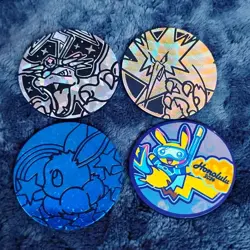 Pokemon 2024 Worlds Honolulu Pikachu, Charizard, Zapdos & Eevee Flip Coin Lot NM - Image 1