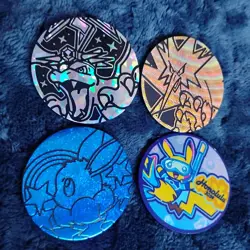 Pokemon 2024 Worlds Honolulu Pikachu, Charizard, Zapdos & Eevee Flip Coin Lot NM - Image 3