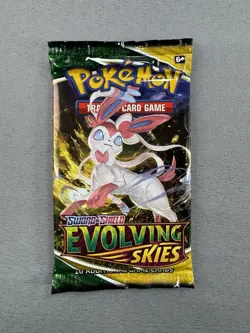 2021 Pokemon Evolving Skies Booster Pack Factory Sealed Sylveon Art NEW Sealed - Image 1